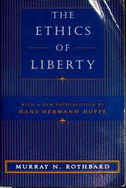 Front cover of The ethics of liberty by Murray Newton Rothbard