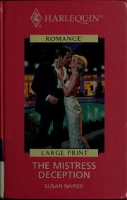 Cover of The mistress deception by Susan Napier