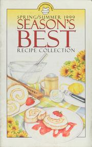 Cover of The Pampered Chef's season's best recipe collection by Pampered Chef, Ltd