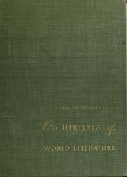 Cover of Our heritage of world literature by Stith Thompson