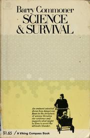 Cover of Science and survival by Barry Commoner
