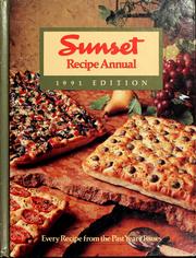 Front cover of Sunset recipe annual by Sunset Publishing Staff