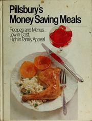 Cover of Pillsbury's money saving meals by Pillsbury Company.