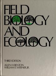 Cover of Principles of field biology and ecology by Allen H. Benton