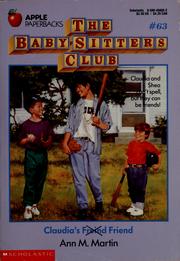 Front cover of Claudia's Friend (The Baby-Sitters Club #63) by Ann M. Martin