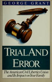 Cover of Trial and Error by George Grant