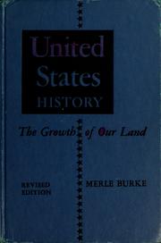 Front cover of United States history by Merle Burke