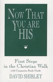 Front cover of Now That You Are His by David Shibley