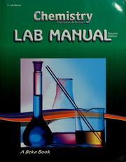 Front cover of Laboratory manual for Chemistry by Verne L. Biddle