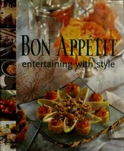 Cover of Bon appétit entertaining with style by Bon Appetit Editors