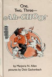 Cover of One, two, three--ah-choo! by Marjorie N. Allen