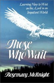 Front cover of Those Who Wait by Rosemary McKnight