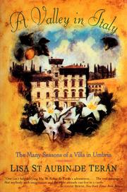 Cover of A valley in Italy by Lisa Saint Aubin de Teran
