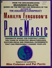 Front cover of Marilyn Ferguson's book of pragmagic by Marilyn Ferguson