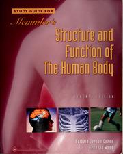 Front cover of Study guide for Memmler's sructure and function of the human body by Barbara J. Cohen