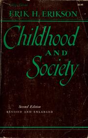 Front cover of Childhood and society by Erik H. Erickson