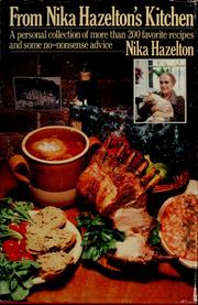 Front cover of From Nika Hazelton's kitchen by Nika Standen Hazelton