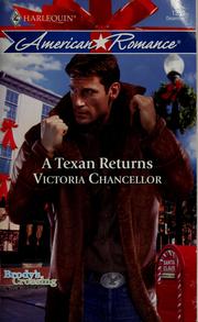 Front cover of A Texan returns by Victoria Chancellor