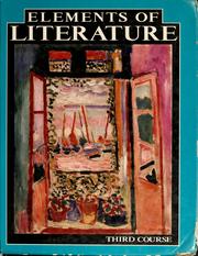 Front cover of Elements of Literature -- Third Course by Robert Anderson