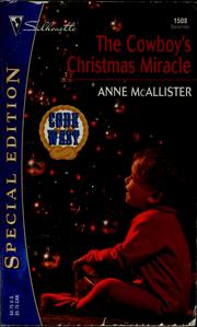Front cover of The cowboy's Christmas miracle by Anne McAllister