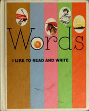 Cover of Words I like to read and write by Mabel O'Donnell