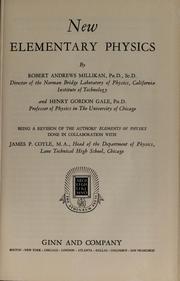 Front cover of New elementary physics by Robert Andrews Millikan
