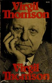 Cover of Virgil Thomson by Virgil Thomson