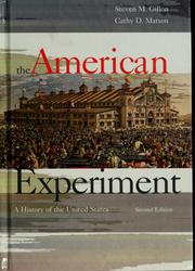 Cover of The American experiment by Steven M. Gillon