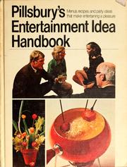 Cover of Pillsbury's entertainment idea handbook by Pillsbury Company.