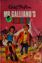 Front cover of Mr Galliano's circus by Enid Blyton
