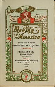 Cover of The making of America by Robert M. La Follette