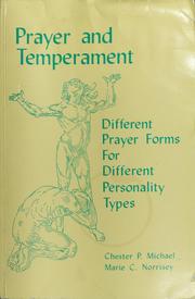 Cover of Prayer and temperament by Chester P. Michael