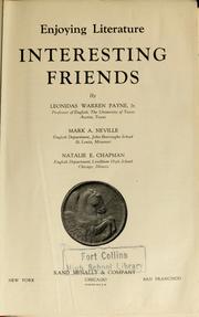 Front cover of Enjoying literature by Leonidas Warren Payne