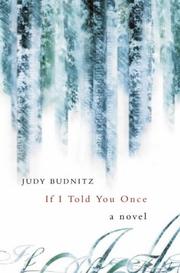 Front cover of If I Told You Once by Judy Budnitz