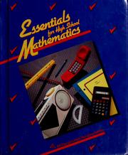 Cover of Essentials for high school mathematics by Martin P. Cohen