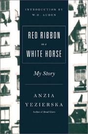 Front cover of Red ribbon on a white horse by Anzia Yezierska
