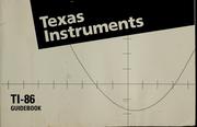 Cover of TI-86 graphing calculator guidebook by Unknown