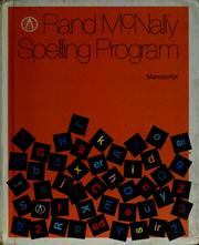 Cover of Rand McNally Spelling Program by Eunice Ewer Wallace