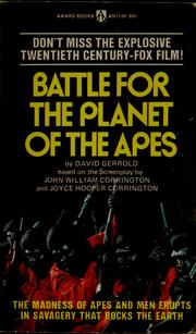 Front cover of Battle for the Planet of the Apes by David Gerrold