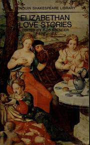 Front cover of Elizabethan love stories by T. J. B. Spencer