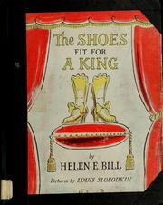 Front cover of The shoes fit for a king by Helen E. Bill