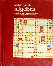 Cover of Algebra and trigonometry by Stanley A. Smith