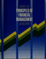 Front cover of Principles of financial management by Benton E. Gup