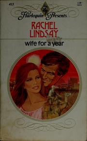 Front cover of Wife For A Year by Rachel Lindsay