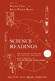 Front cover of Science readings for students of English as a second language by Kenneth Croft