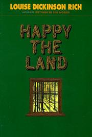 Front cover of Happy the land by Louise Dickinson Rich