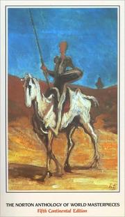 Front cover of Norton Anthology of World Masterpieces by Maynard Mack