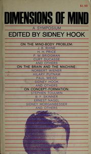 Front cover of Dimensions of mind by New York University Institute of Philosophy (3rd 1959)