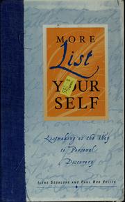 Front cover of More list your self by Ilene Segalove