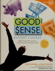 Front cover of Good sense budget course participant's guide by Dick Towner